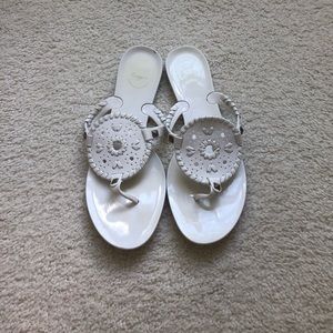 White Jack Rogers Sandals